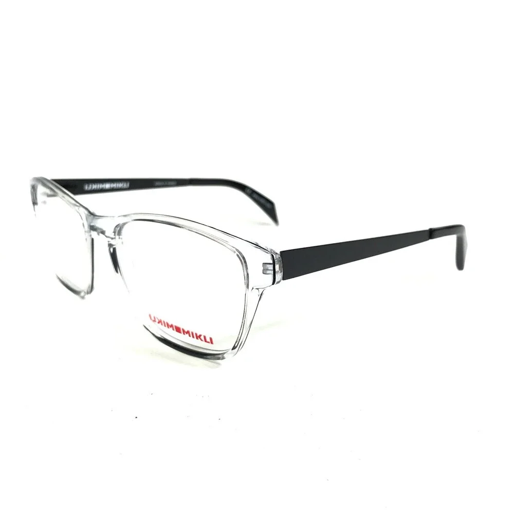 Mikli Eyeglasses Frames ML1226 C01U Black Clear Square Full Rim 53-18-145